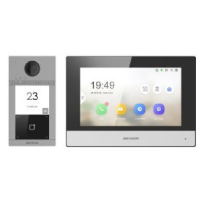 Hikvision DS-KIS604-P(C) IP Домофон, комплект Hikvision DS-KIS604-P(C) IP Домофон, комплект